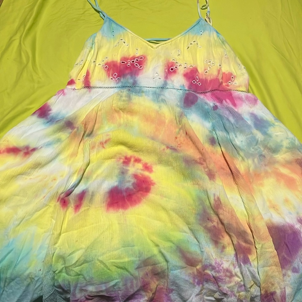 Tie-dye mini sundress